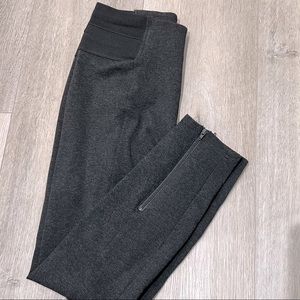 Joe Fresh Grey Ponte Leggings with Zipper